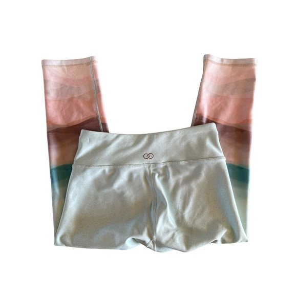 CALIA Carrie Underwood‎ Essential Tight Fit Capri Landscape Mint Green Womens S - Picture 6 of 10